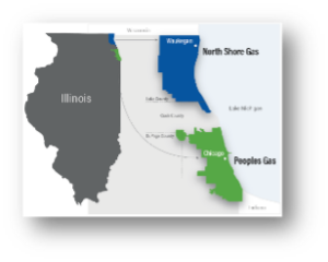 Peoples Gas and North Shore Gas service areas